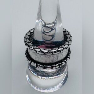 925s Solid Sterling Silver Textured Band | 13g | US 8 | New In Box